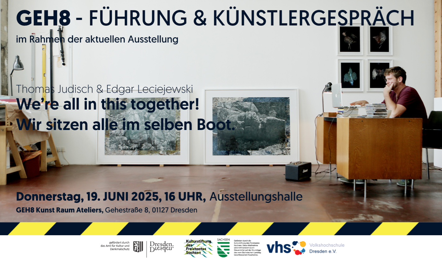 Ausstellungsführung + Künstlergespräch // “We’re all in this together! Wir sitzen alle im selben Boot.” mit Thomas Judisch & Edgar Leciejewski