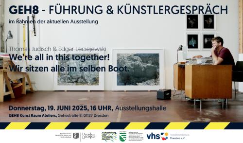 Ausstellungsführung + Künstlergespräch // “We’re all in this together! Wir sitzen alle im selben Boot.” mit Thomas Judisch & Edgar Leciejewski