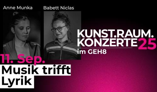 Kunst.Raum.Konzerte präsentiert: Musik trifft Lyrik mit Munka & Niclas