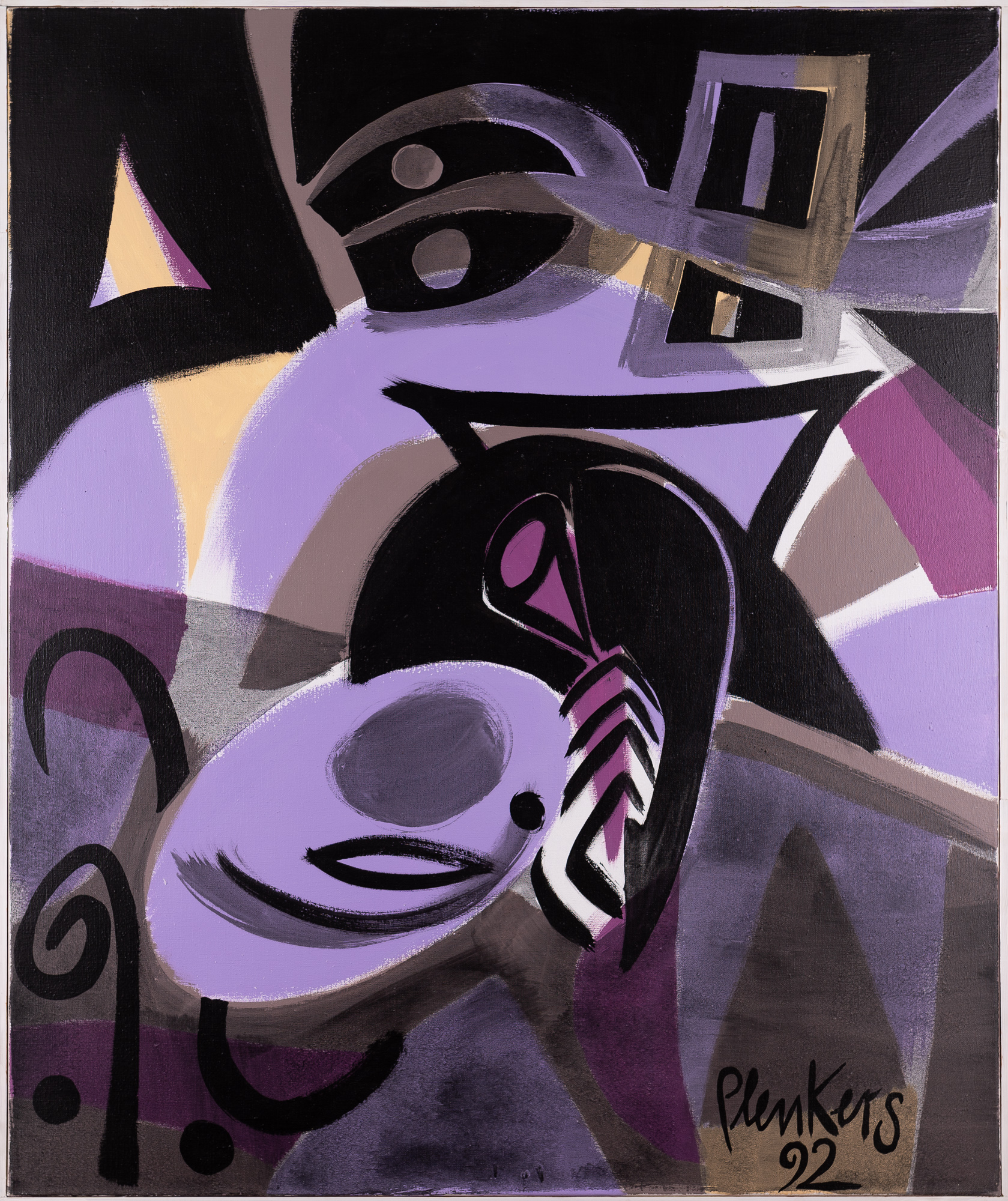 2019000149, Stefan Plenkers, Zeichen, spiegelverkehrt, 1992