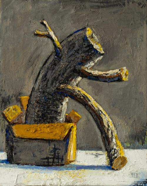 118. oversize, 2023, Öl auf Leinwand, 50x40cm