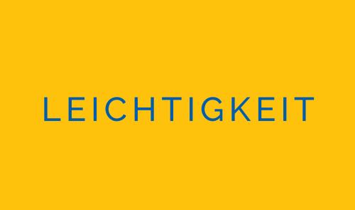Leichtigkeit