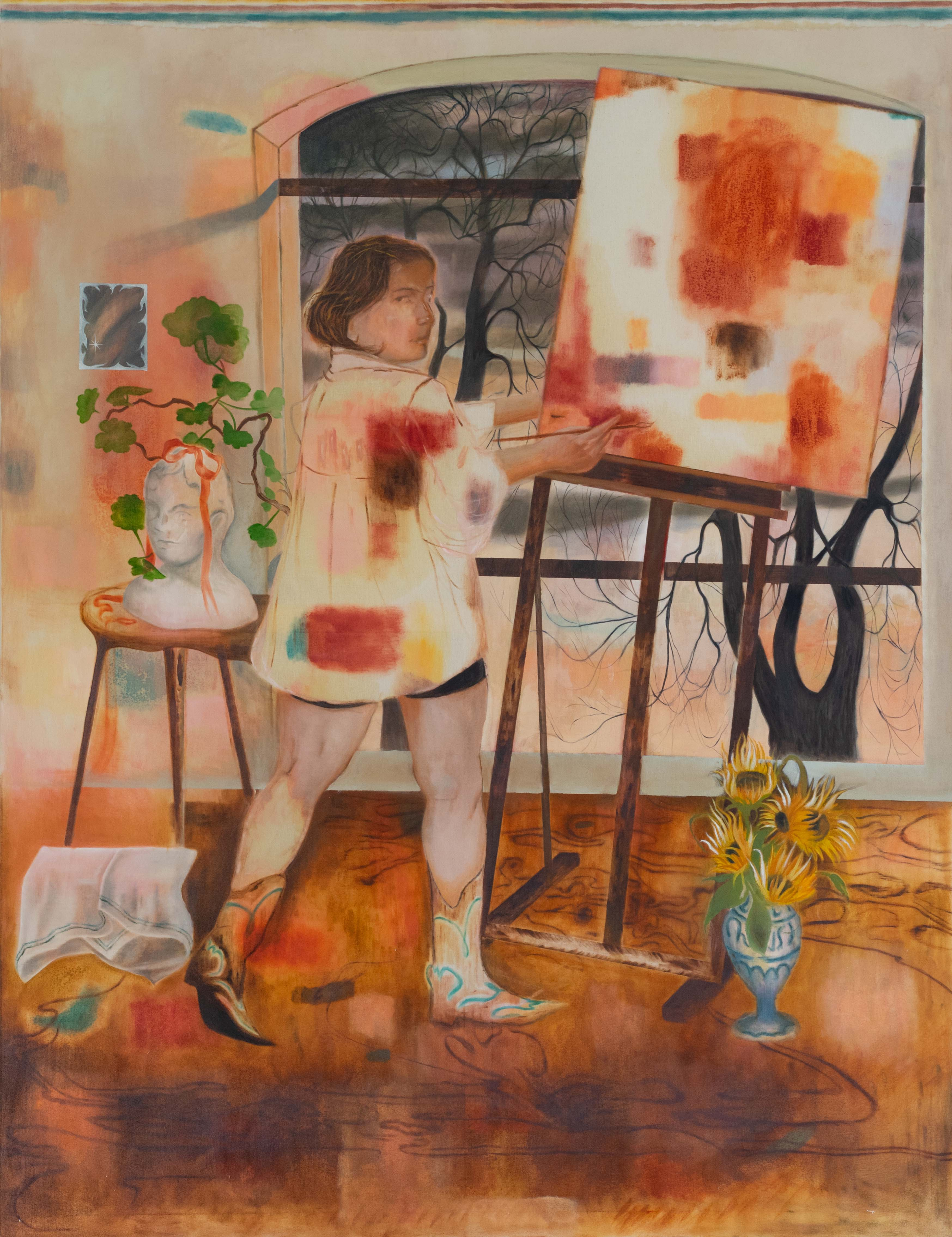 Sitting on a Fence. Johanna Seidel – Malerei