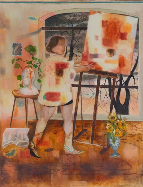 Sitting on a Fence. Johanna Seidel – Malerei