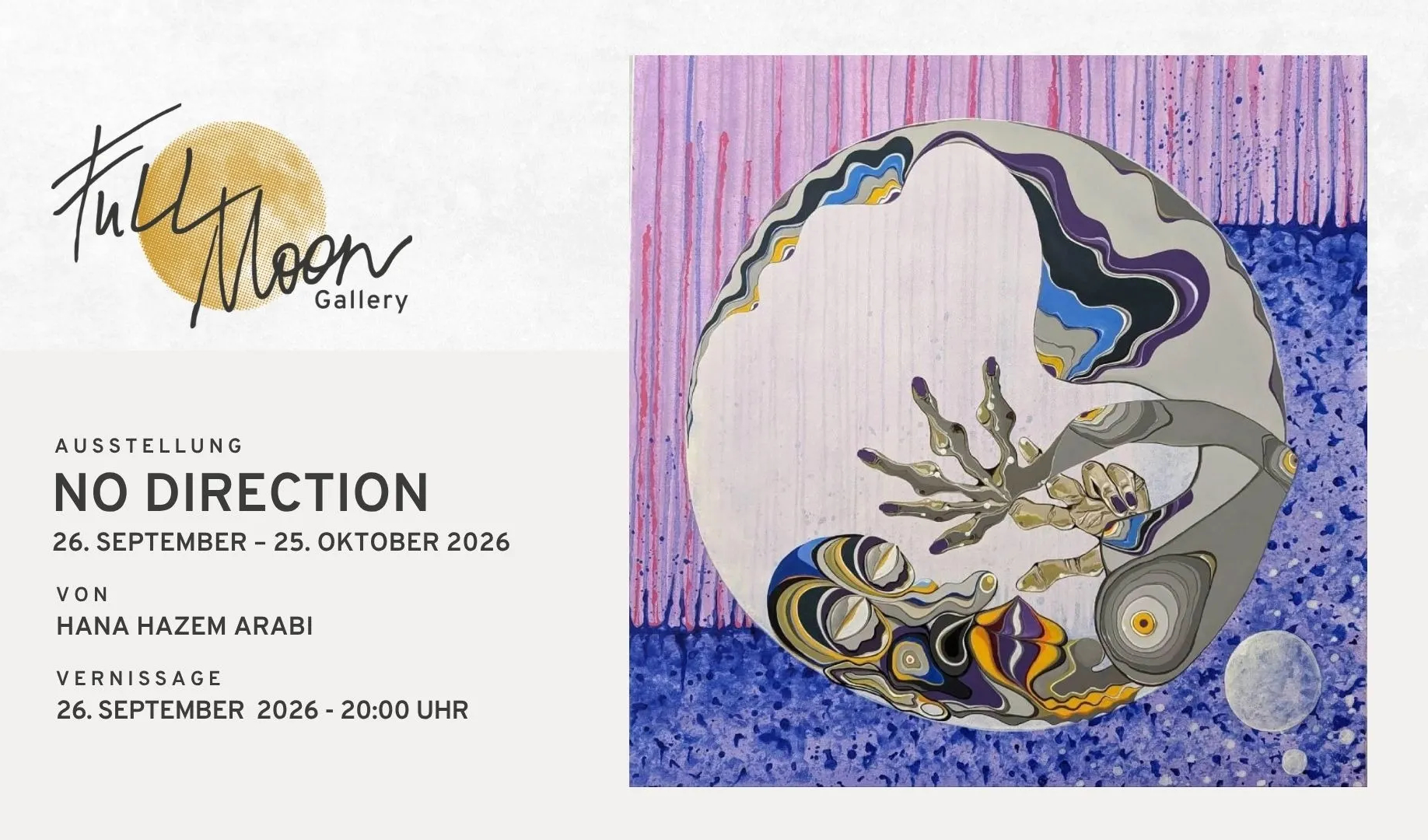 NO DIRECTION - Ausstellung von Hana Hazem Arabi (Syrien)